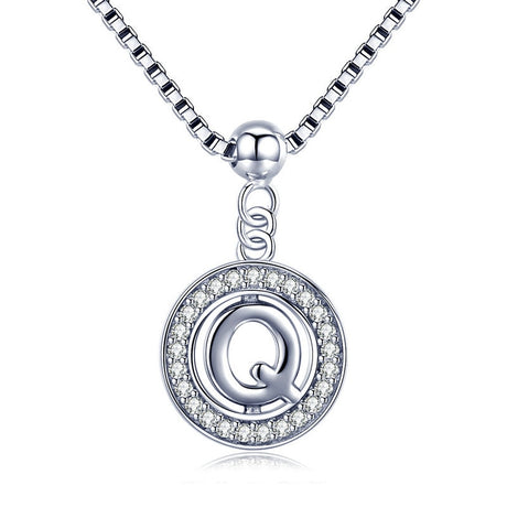 Collier initiale argent