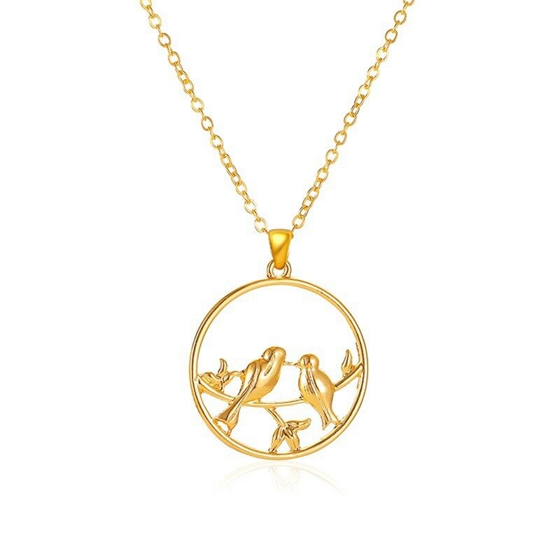 Pendentif Vintage Recto-verso Oiseau - Bijou Ancien - Occasion