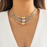 Collier multirang ras de cou