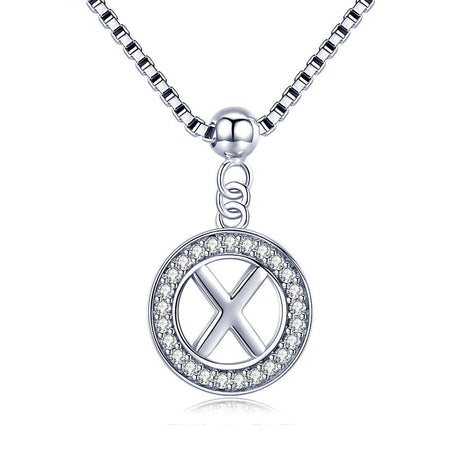 Collier initiale argent