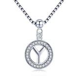 Collier initiale argent