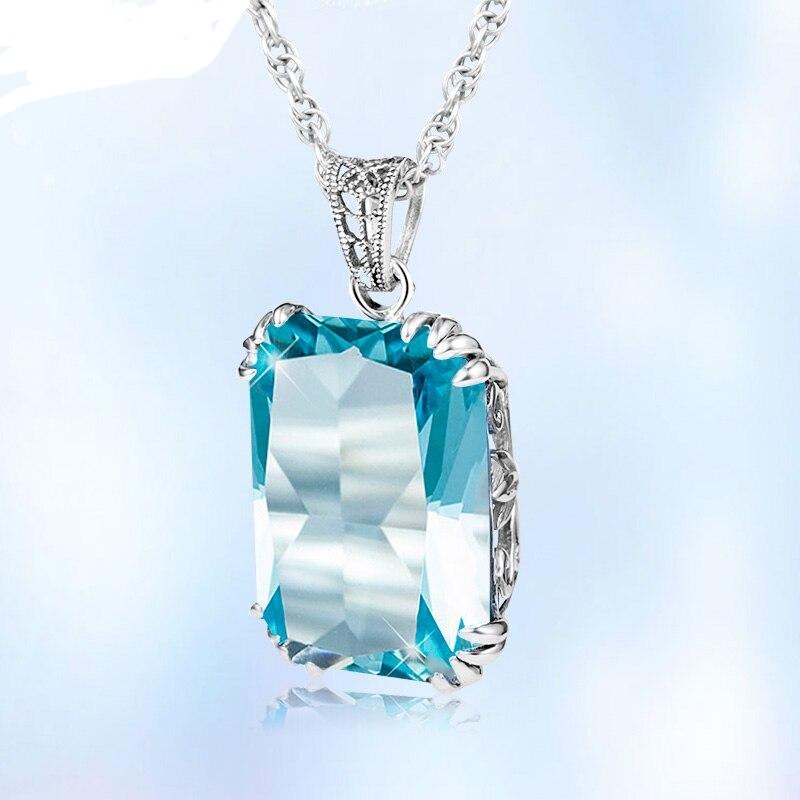 Pendentif Aigue Marine Vintage