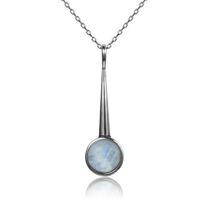 Collier Pierre De Lune Véritable