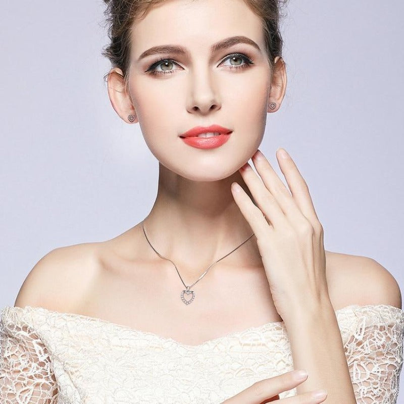 Collier cœur Swarovski