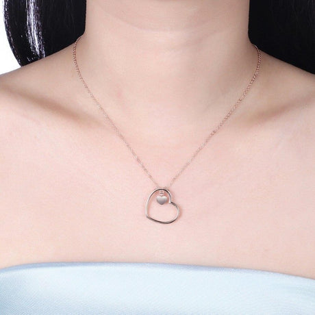 Collier Cœur Or Rose