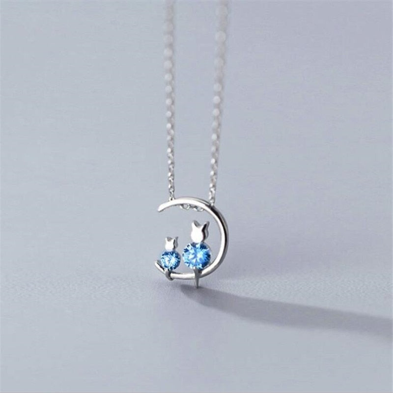 Pendentif chat lune