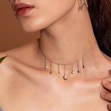 Collier étoile lune