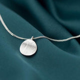 Collier rond argent 