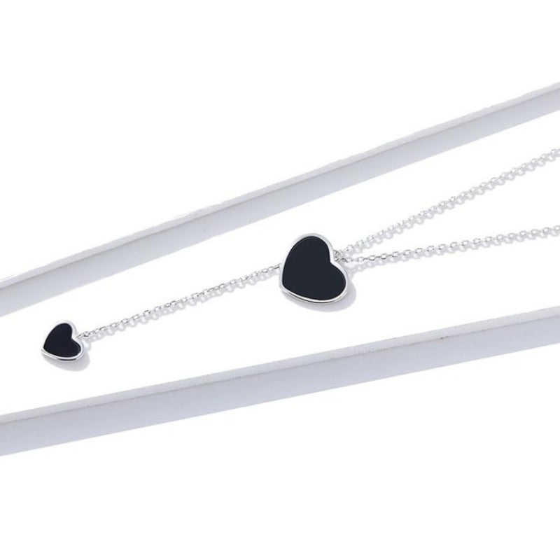 Pendentif cœur noir