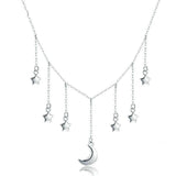 Collier étoile lune