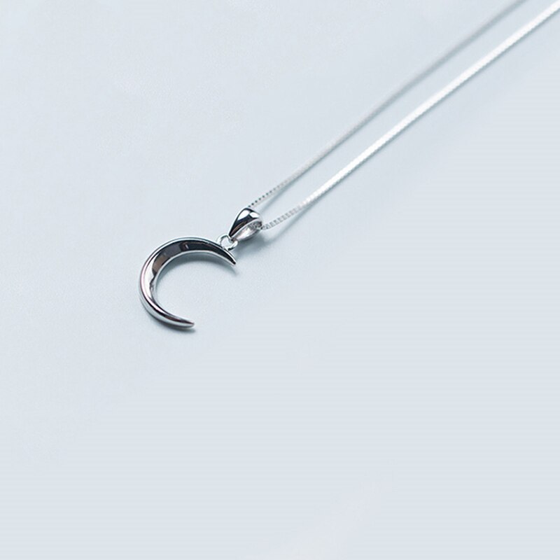 Collier demi lune argent