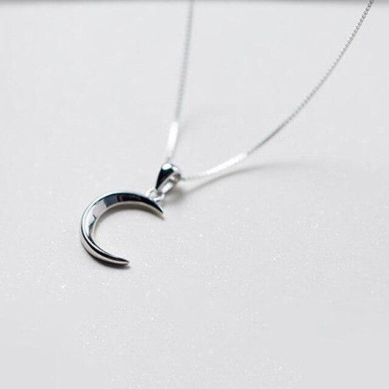 Collier demi lune argent