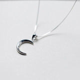 Collier demi lune argent