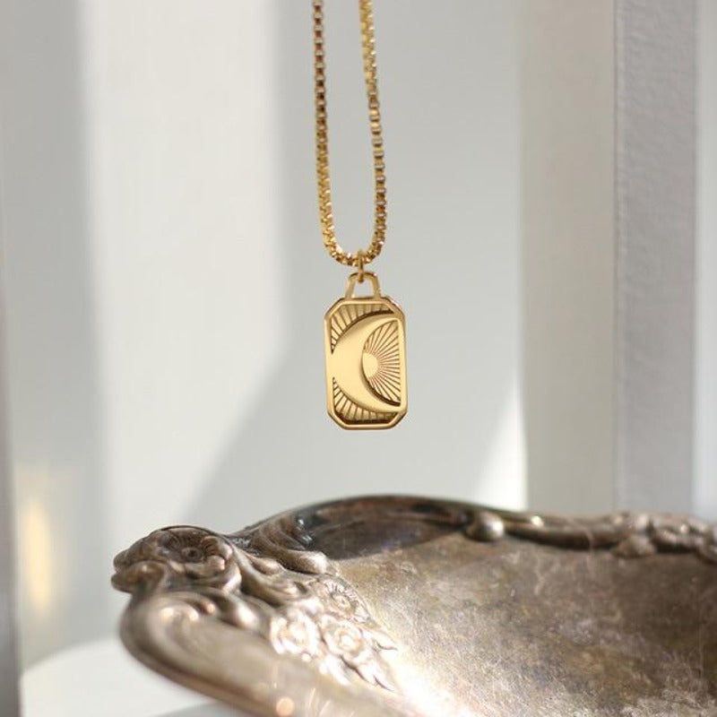 Collier Harmonie Soleil et Lune