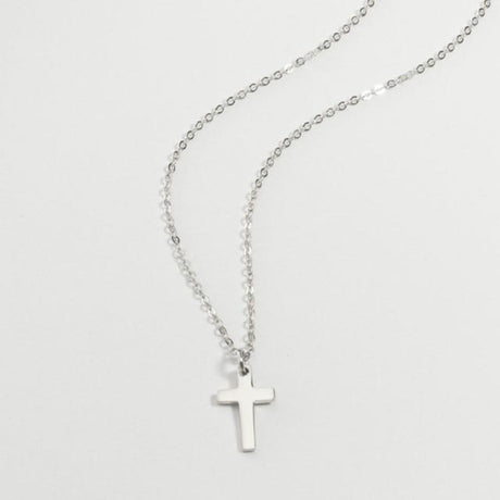 Collier croix femme ras de cou argent