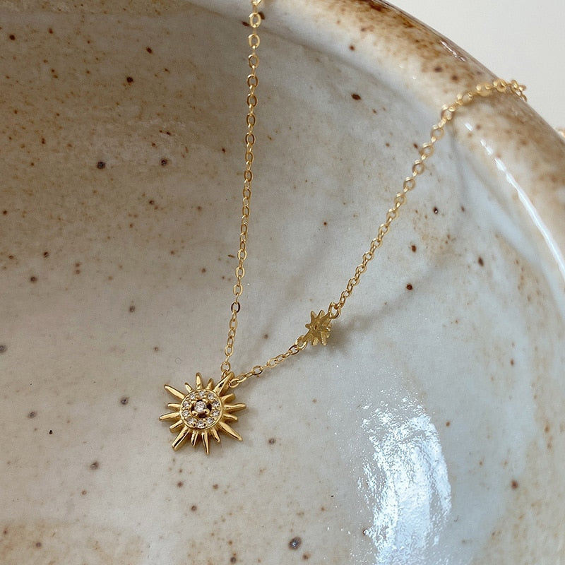 Collier Étoile du Nord Plaqué Or