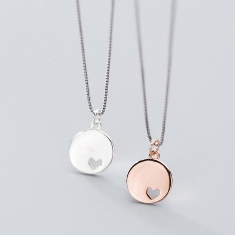 Collier Rond avec Cœur