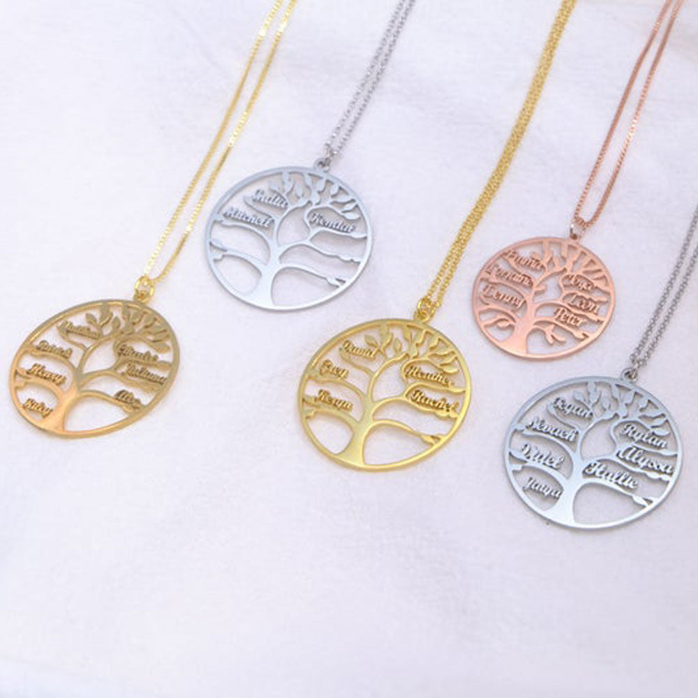 Collier arbre de vie personnalisé