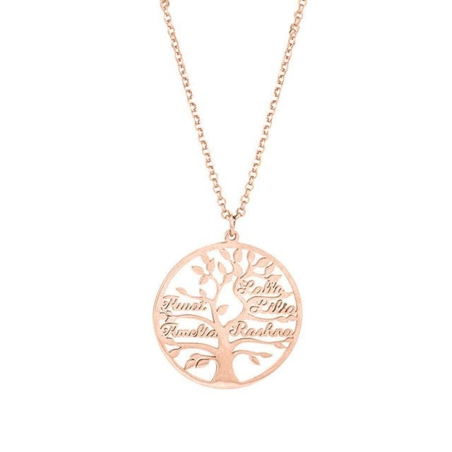 Collier arbre de vie personnalisé