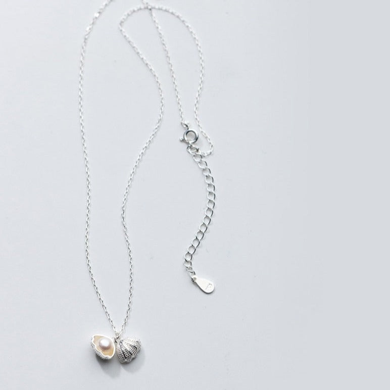 Collier coquillage argent