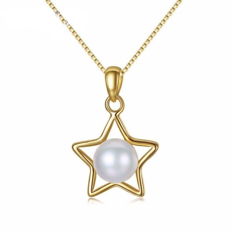 Collier étoile et perle