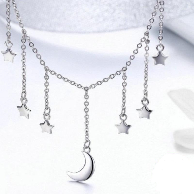 Collier étoile lune